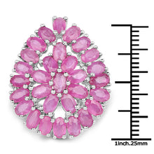 将图片加载到图库查看器，8.10 Carat Genuine Ruby .925 Sterling Silver Ring

