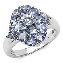 Load image into Gallery viewer, 1.74 Carat Genuine Tanzanite .925 Sterling Silver Ring
