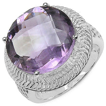 将图片加载到图库查看器，10.22 Carat Genuine Amethyst .925 Sterling Silver Ring

