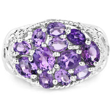Load image into Gallery viewer, 2.64 Carat Genuine Amethyst .925 Sterling Silver Ring
