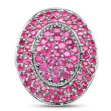 将图片加载到图库查看器，3.11 Carat Genuine Ruby .925 Sterling Silver Ring
