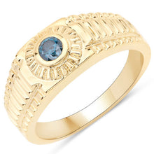 Load image into Gallery viewer, 0.20 Carat Genuine Blue Diamond .925 Sterling Silver Ring
