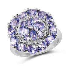 Load image into Gallery viewer, 2.92 Carat Genuine Tanzanite .925 Sterling Silver Ring
