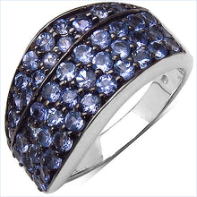 Load image into Gallery viewer, 1.68 Carat Genuine Tanzanite .925 Sterling Silver Ring
