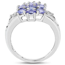 Load image into Gallery viewer, 2.21 Carat Genuine Tanzanite .925 Sterling Silver Ring
