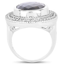 Load image into Gallery viewer, 7.00 Carat Genuine Labradorite .925 Sterling Silver Ring
