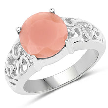 Load image into Gallery viewer, 3.30 Carat Genuine Peach Moonstone .925 Sterling Silver Ring
