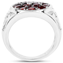 将图片加载到图库查看器，2.34 Carat Genuine Garnet .925 Sterling Silver Ring
