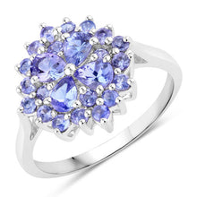 将图片加载到图库查看器，1.16 Carat Genuine Tanzanite .925 Sterling Silver Ring
