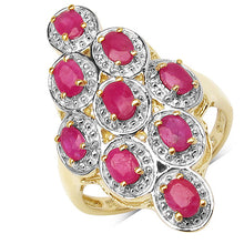 将图片加载到图库查看器，1.98 Carat Genuine Ruby .925 Sterling Silver Ring
