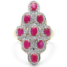 将图片加载到图库查看器，1.98 Carat Genuine Ruby .925 Sterling Silver Ring
