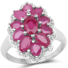 将图片加载到图库查看器，3.05 Carat Glass Filled Ruby .925 Sterling Silver Ring

