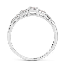 Load image into Gallery viewer, 14K White Gold Plated 0.26 Carat Genuine White Diamond .925 Sterling Silver Ring
