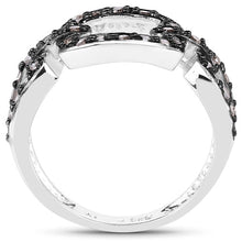 将图片加载到图库查看器，0.32 Carat Genuine Champagne Diamond .925 Sterling Silver Ring
