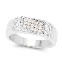 Load image into Gallery viewer, 0.23 Carat Genuine White Diamond .925 Sterling Silver Ring
