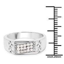 Load image into Gallery viewer, 0.23 Carat Genuine White Diamond .925 Sterling Silver Ring
