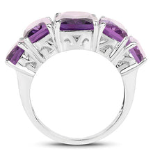 Load image into Gallery viewer, 11.10 Carat Genuine Amethyst .925 Sterling Silver Ring
