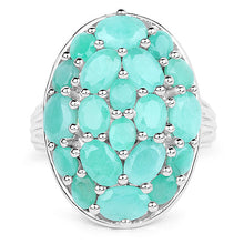 Load image into Gallery viewer, 5.48 Carat Genuine Emerald .925 Sterling Silver Ring
