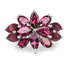 Load image into Gallery viewer, 7.80 Carat Genuine Rhodolite .925 Sterling Silver Ring
