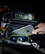 Load image into Gallery viewer, Rainproof Bicycle Bag Frame Front Top Tube Cycling Bag Reflective 6.5in Phone Case Touchscreen Bag Bike Accessories Bike Phone Bag Bicycle Bag Front Frame Pouch Top Tube Pouch Waterproof Bike Holder Accessories Bag Mount Handlebar Cell Phone
