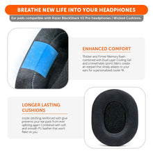 Load image into Gallery viewer, Razer Blackshark V2 Pro Earpads - WC FreeZe Cooling Gel (PRE 2023 model)
