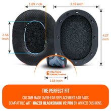 Load image into Gallery viewer, Razer Blackshark V2 Pro Earpads - WC FreeZe Cooling Gel (PRE 2023 model)
