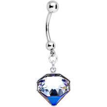 将图片加载到图库查看器，Handmade Big Bling Dangle Belly Ring Created with Crystals

