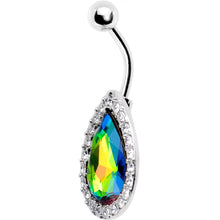 将图片加载到图库查看器，Clear Aurora Gem Glamour Girl Belly Ring
