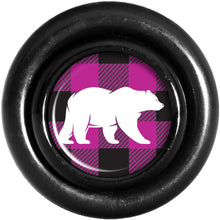 将图片加载到图库查看器，Pink Black Plaid Polar Bear Black Cheater Plug Set
