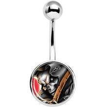 将图片加载到图库查看器，Wake the Dead Grim Reaper Halloween Belly Ring
