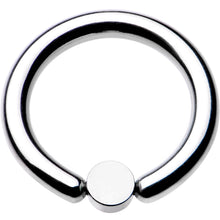 Load image into Gallery viewer, 10G 1/2 Aqua Faux Opal 4mm Disc BCR Captive Ring
