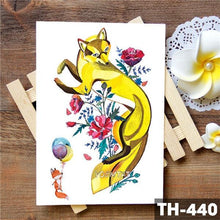 Load image into Gallery viewer, Realistic 3D Wolf Moon Temporary Tattoo Sticker Waterproof Stylish Body New Luxury Animal Tattoo For Men Women
