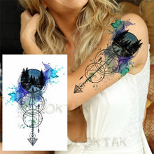Load image into Gallery viewer, Realistic Black Temporary Small Big Tattoos Space Planets Animals Tatoos Waterproof  Face Hands Tattoos For Girls Mens
