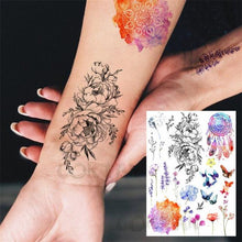 Load image into Gallery viewer, Realistic Black Temporary Small Big Tattoos Space Planets Animals Tatoos Waterproof  Face Hands Tattoos For Girls Mens
