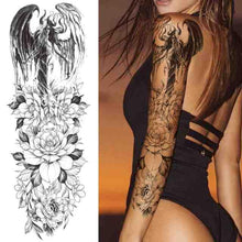 Load image into Gallery viewer, Realistic Full Arm Temporary Tattoos Sleeve Fake Tatoos Warrior Lion Tiger Flower Waterproof Tattoo Stickers For Womens Mens
