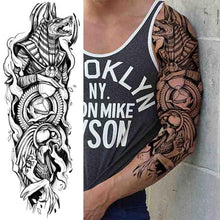 Load image into Gallery viewer, Realistic Full Arm Temporary Tattoos Sleeve Fake Tatoos Warrior Lion Tiger Flower Waterproof Tattoo Stickers For Womens Mens
