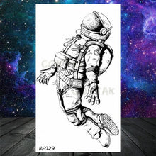Load image into Gallery viewer, Realistic Small Planets Temporary Tattoos Arm Waterpoof Black Sticker Space Planets For Girls And Boys
