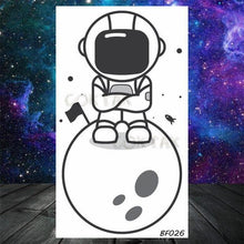 Load image into Gallery viewer, Realistic Small Planets Temporary Tattoos Arm Waterpoof Black Sticker Space Planets For Girls And Boys
