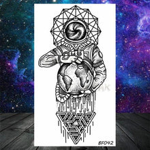Load image into Gallery viewer, Realistic Small Planets Temporary Tattoos Arm Waterpoof Black Sticker Space Planets For Girls And Boys
