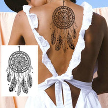将图片加载到图库查看器，Realistic Tattoos Temporary Womens Flower Sticker Tattoos Waterproof Women Body Art Fake Legs Tattoo Stickers
