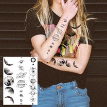 将图片加载到图库查看器，Realistic Tattoos Temporary Womens Flower Sticker Tattoos Waterproof Women Body Art Fake Legs Tattoo Stickers
