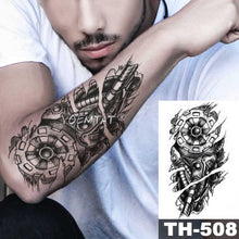 Load image into Gallery viewer, Realistic Temporary Lion Wolf Sticker Tattoo Waterproof  Elegant Body Arm Warrior Tattoo For Mens
