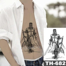 Load image into Gallery viewer, Realistic Temporary Lion Wolf Sticker Tattoo Waterproof  Elegant Body Arm Warrior Tattoo For Mens
