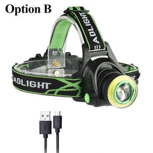Load image into Gallery viewer, Rechargeable Adjustable 10000LM Led Headlamp Micro USB Charger Flashlight Head Lamp Portable Light Torch Flashlight For Night Work Camping Hiking  Walking
