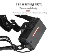 Load image into Gallery viewer, Rechargeable Adjustable Brightest Zoomable Powerful XHP160 LED Headlamp Waterproof Headlight  Power Bank 18650 Battery Headlamps For Hiking Camping Fishing Running
