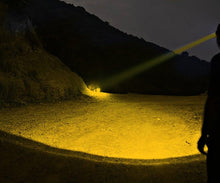 Load image into Gallery viewer, Rechargeable Adjustable Headlamp, Zoom/Waterproof LED White Yellow Color High Lumen Headlamp Flashlight Torch Power Bank For Adult Outdoor Camping Fishing Adventures

