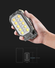 将图片加载到图库查看器，Rechargeable Adjustable USB LED Portable Charger Battery High Capacity with Digital Display LCD Screen Waterproof Flashlight COB Work Light For Repairing Outdoor Camping
