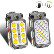将图片加载到图库查看器，Rechargeable Adjustable USB LED Portable Charger Battery High Capacity with Digital Display LCD Screen Waterproof Flashlight COB Work Light For Repairing Outdoor Camping
