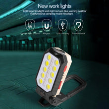 将图片加载到图库查看器，Rechargeable Adjustable USB LED Portable Charger Battery High Capacity with Digital Display LCD Screen Waterproof Flashlight COB Work Light For Repairing Outdoor Camping
