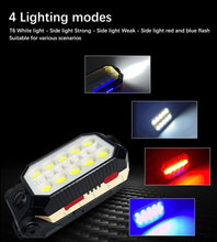 将图片加载到图库查看器，Rechargeable Adjustable USB LED Portable Charger Battery High Capacity with Digital Display LCD Screen Waterproof Flashlight COB Work Light For Repairing Outdoor Camping
